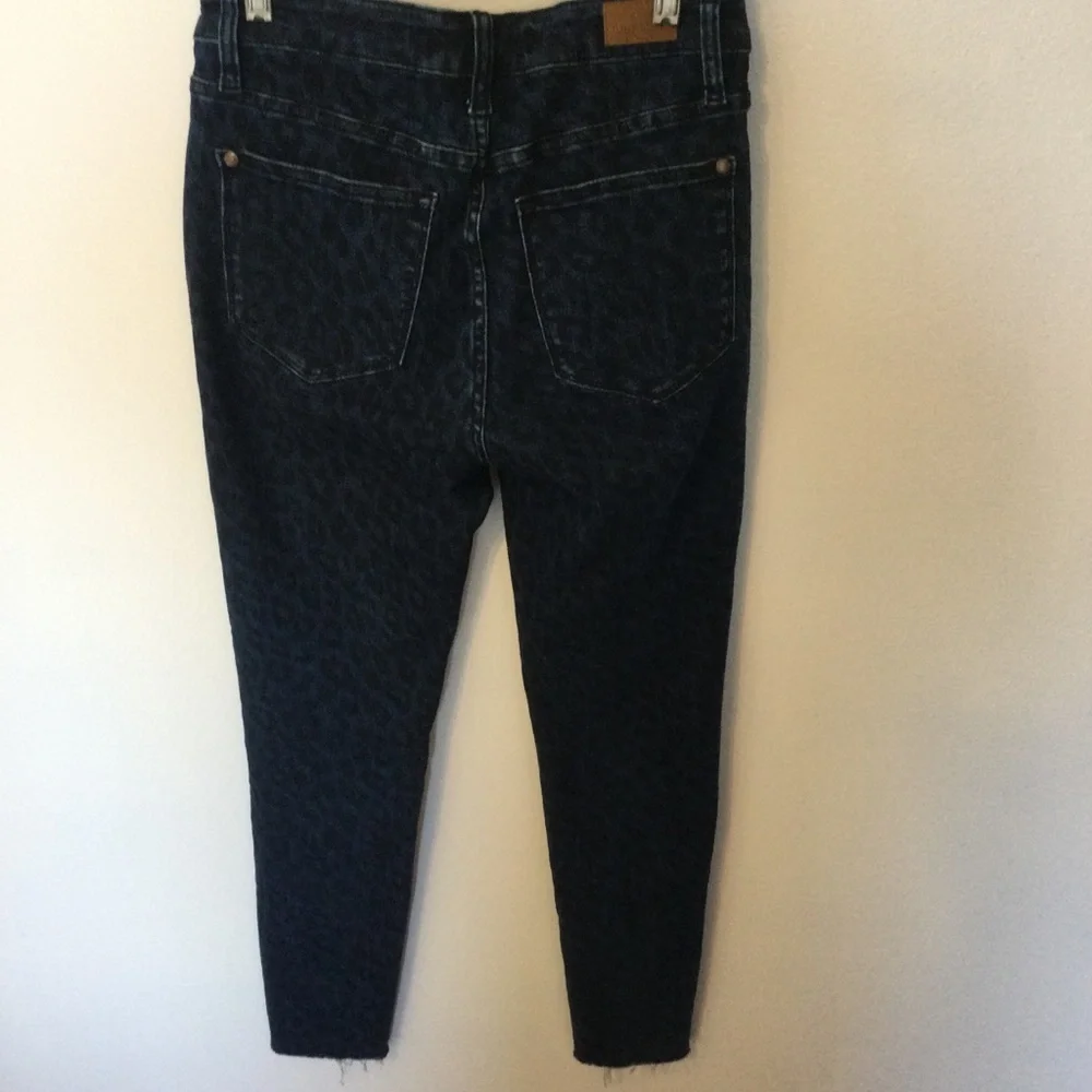 Judy Blue Los Angeles Patterned Denim Blue Jeans Skinny Fit Chic Size 5/27 - Picture 5 of 9